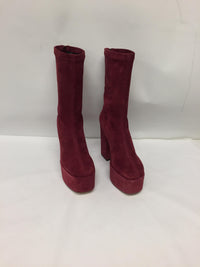 Velvet ankle boots